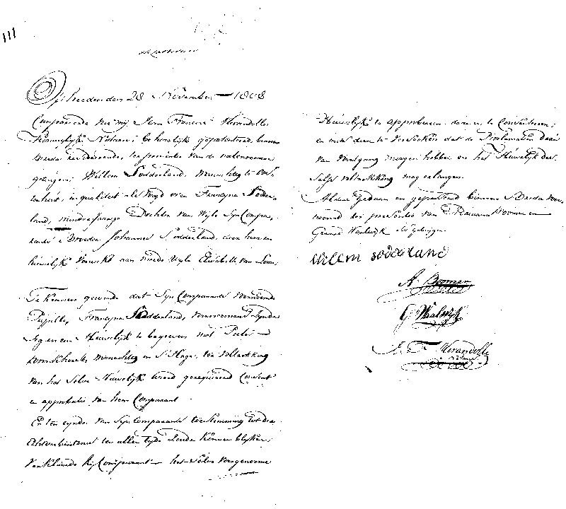 18081128 not akte 111 toest voogd huw Francijna Sodderland - Pieter Bronkhorst